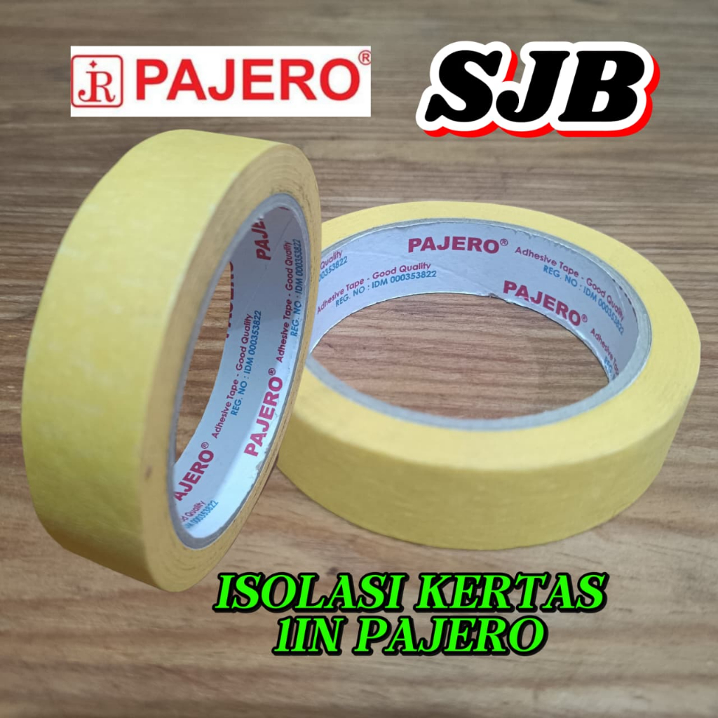 

ISOLASI KERTAS KUNING/MASKING TAPE 1INCH PAJERO
