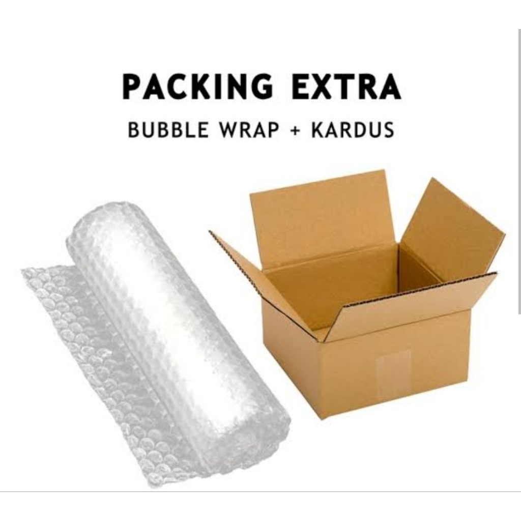 

PACKING EXTRA BUBBLE WRAP DAN KARDUS