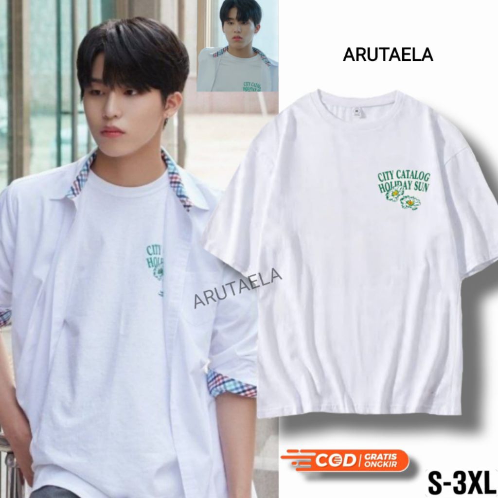 KAOS KPOP TREASURE JEONGWON CITY CATALOG THE MYSTERIOUS CLASS KAOS KOREAN STYLE BAHAN TEBAL DAN ADEM