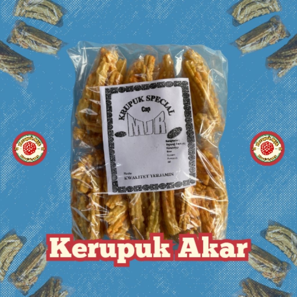 

Kerupuk Akar MJR – Renyah Gurih Rasa Balado Pedas Manis (Isi 1 Pack)