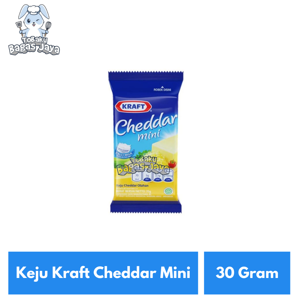 

Keju Kraft Cheddar Mini 30 Gram