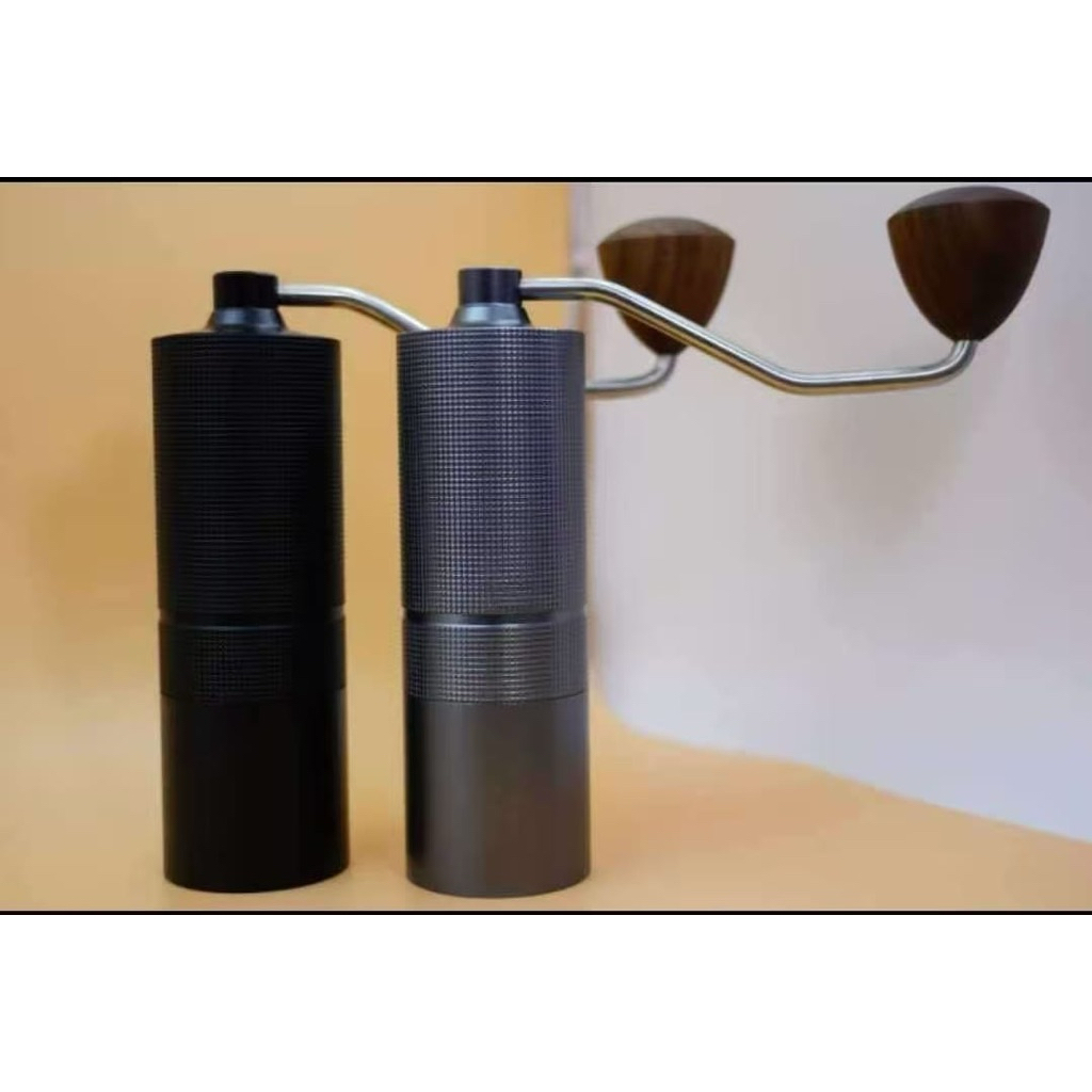 [ Promo ] grinder manual espresso gustino burr titanium body stainless steel | manual grinder kopi b