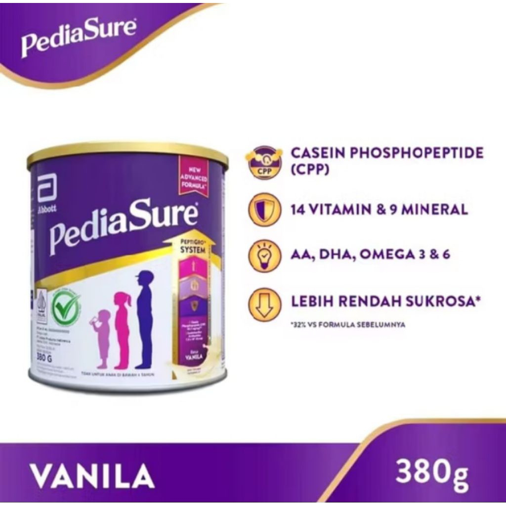 

Pediasure Triplesure vanila / cokelat 380gr