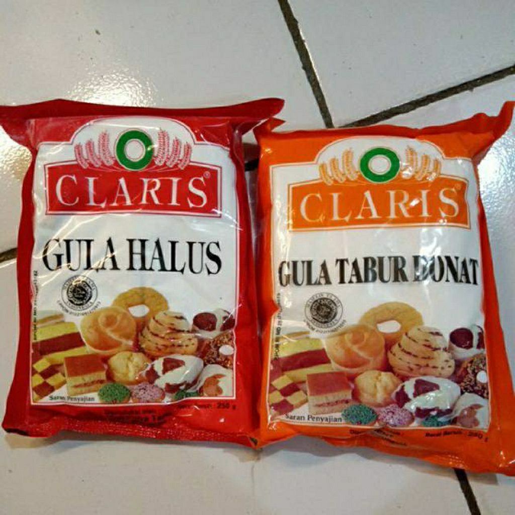 

Gula Halus gula tabur donat merk Claris 250gram