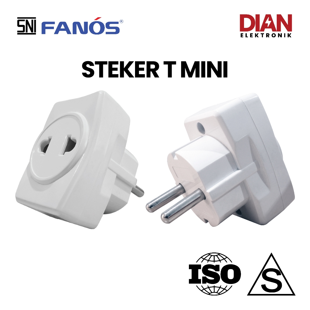 FANOS STEKER T MINI COLOKAN LISTRIK T
