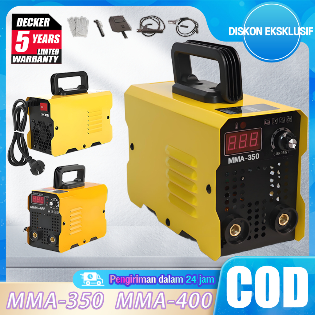 DECKER COD Mesin Las Inverter mesin las listrik 450 watt MMA 120A IGBT 450 watt / Mesin las mini / M