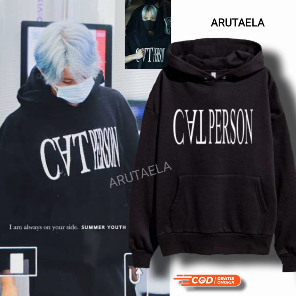 HOODIE KOREAN STYLE JENO NCT DREAM CAT PERSON HOODIE KPOP BAHAN TEBAL READY SIZE M-XXL