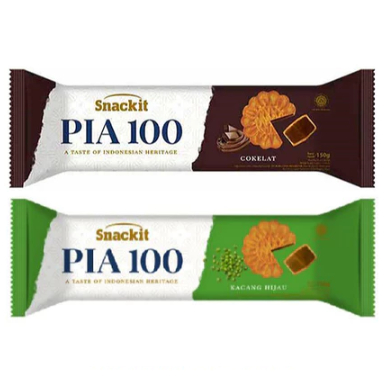 

SNACKIT Kue Pia 100 Kacang Hijau/coklat 150g