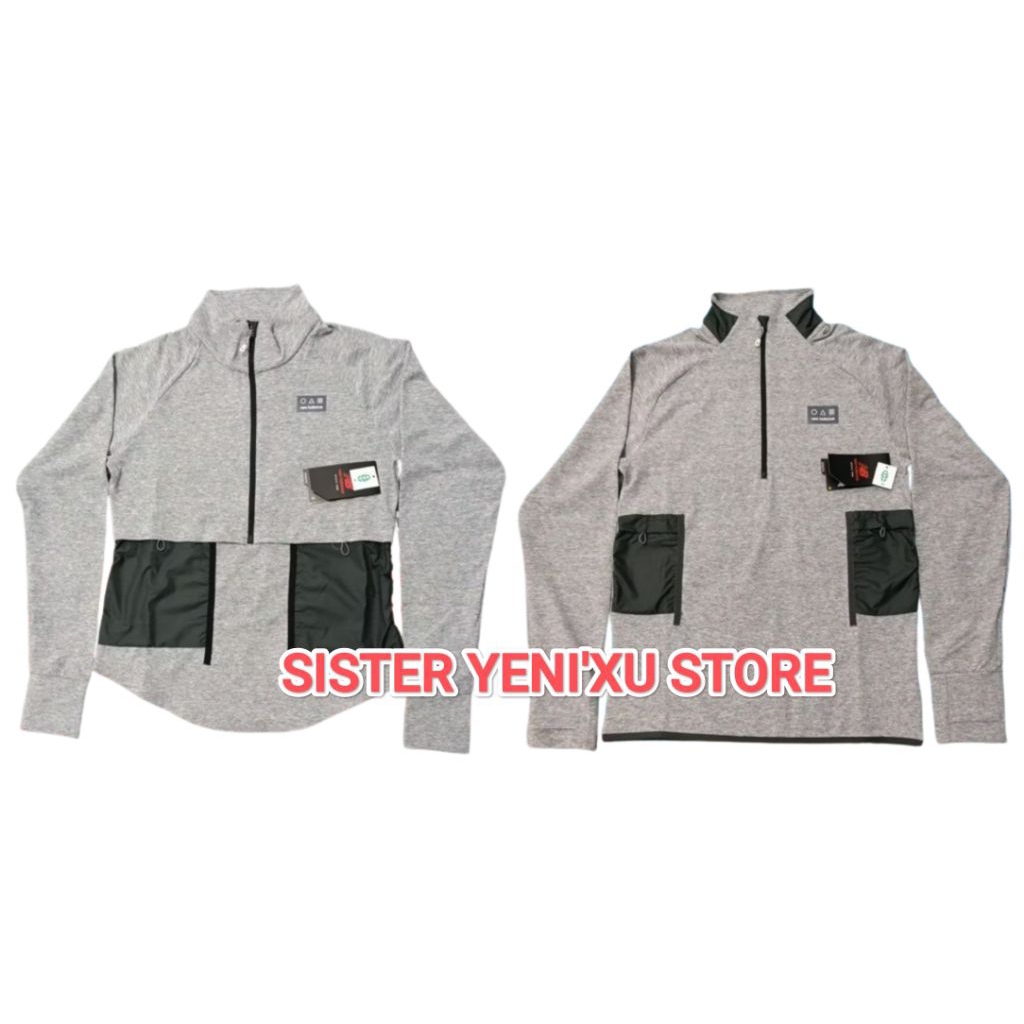 Sweater Couple New Balance Impact Run AT Spinnex Half Zip GREY