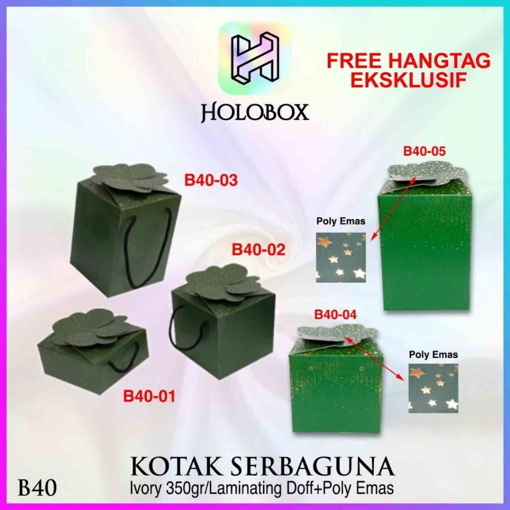 

Kotak Kue / Cake / Dus / Hampers / Box / Packaging / Serbaguna / Toples / 500GR / B40