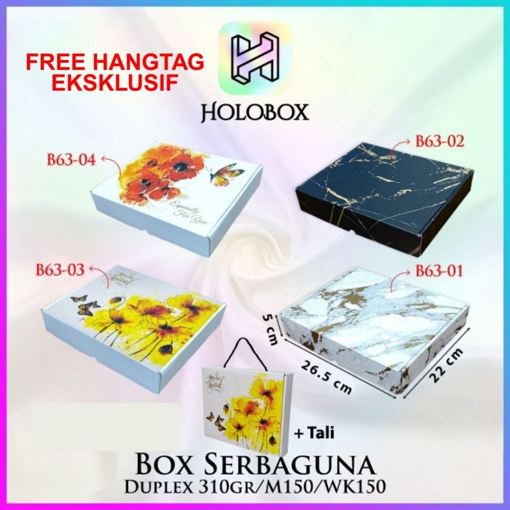 

Kotak Kue / Kado / Hampers / Cake / Serbaguna / Dus / Box / Packaging / B63