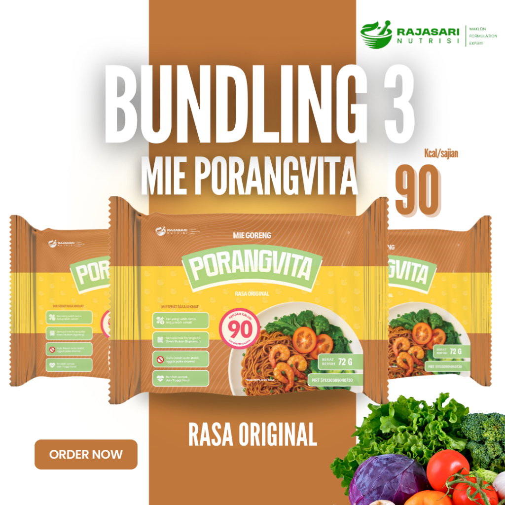 

Mie Porangvita Instan Sehat Mie Porang Rendah Kalori Tinggi Serat by Rajasari Nutrisi
