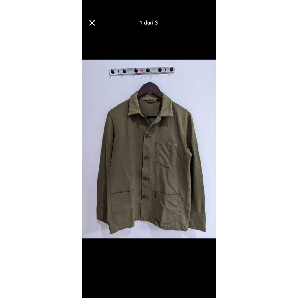 Uniqlo chore utility jacket olive