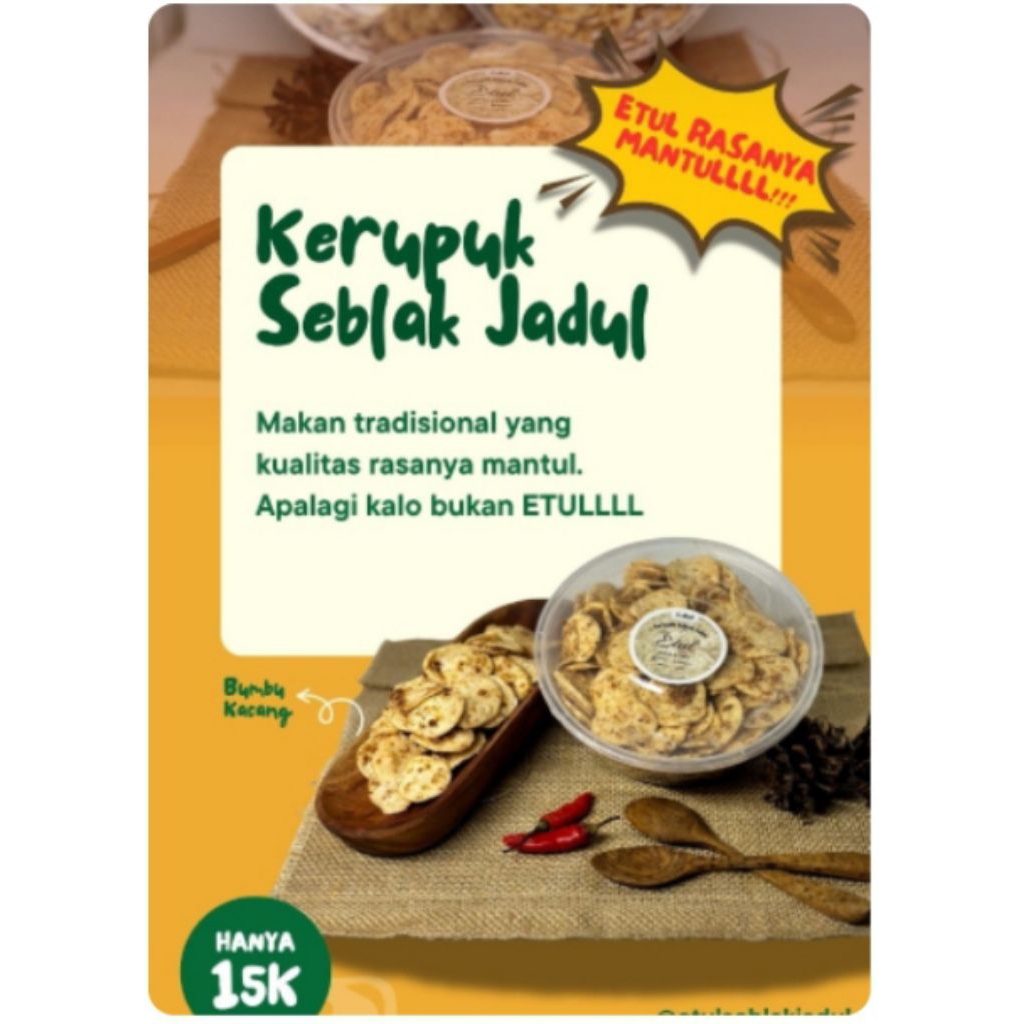 

Kerupuk Seblak Jadul