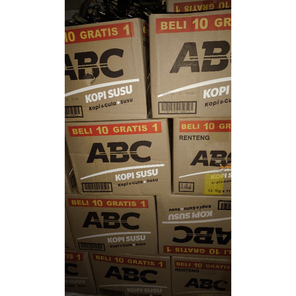 

KOPI ABC SUSU 10+1 1 DUSI ISI 12 RENCENG