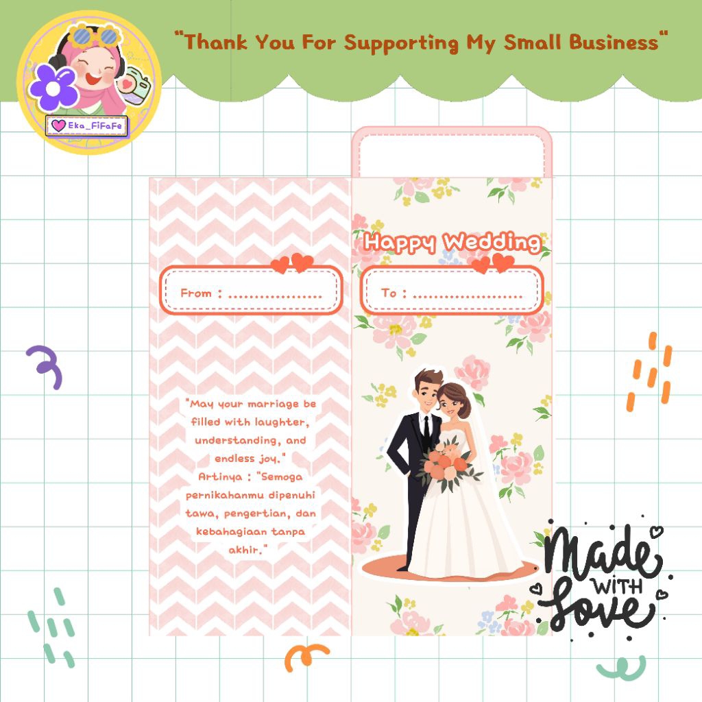 

Amplop Kondangan Cute | Amplop Kondangan Cantik | Amplop Kondangan Kekinian | Amplop Angpao | Happy Wedding