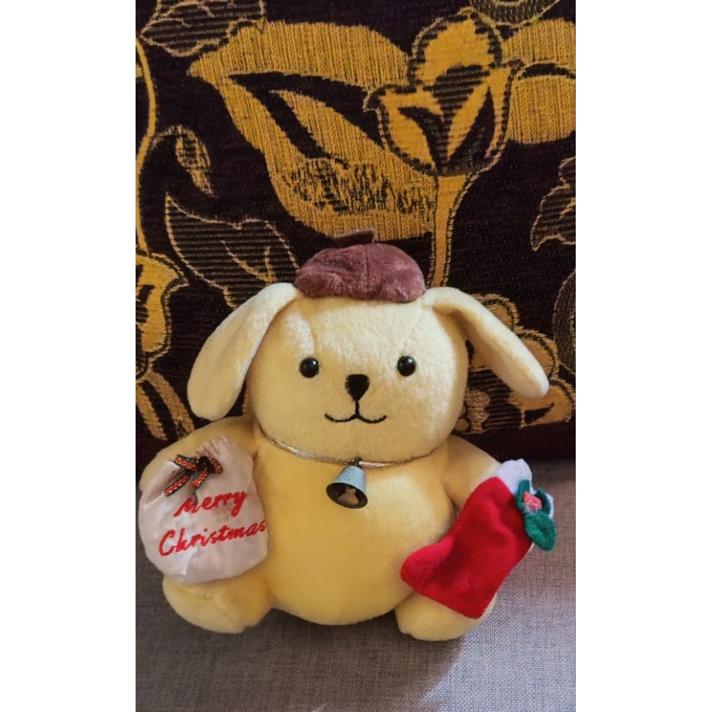 Boneka Chrismast Pompompurin Sanrio Ganca