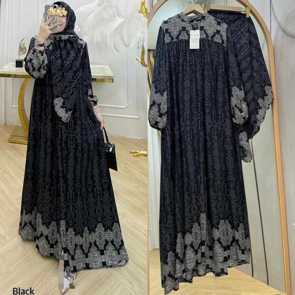 Gamis Set Hijab Rayon Diamond