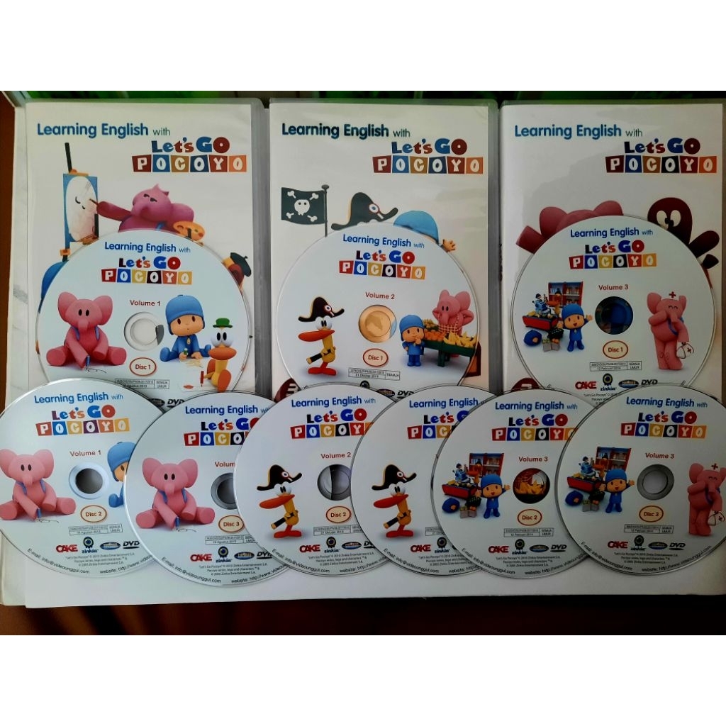 Pocoyo 9 disc DVD original