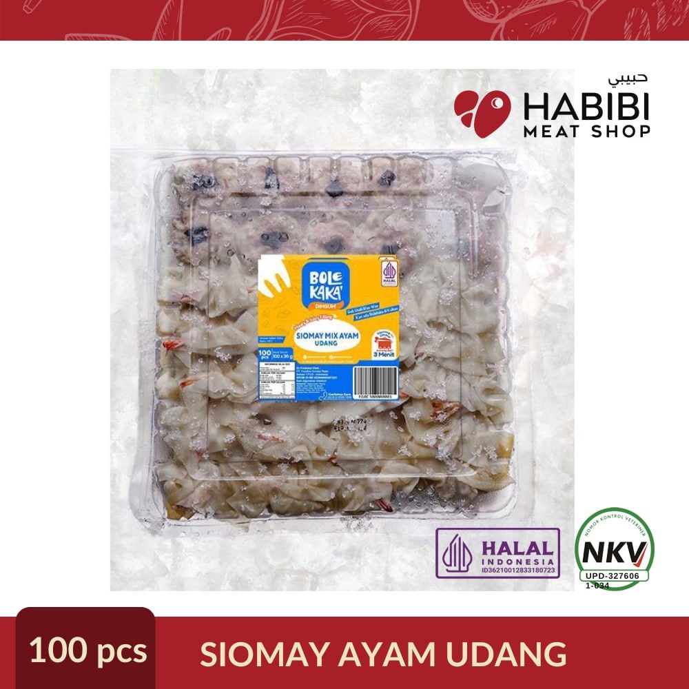 

BOLEKAKA DIMSUM SIOMAY MIX AYAM UDANG ISI 100
