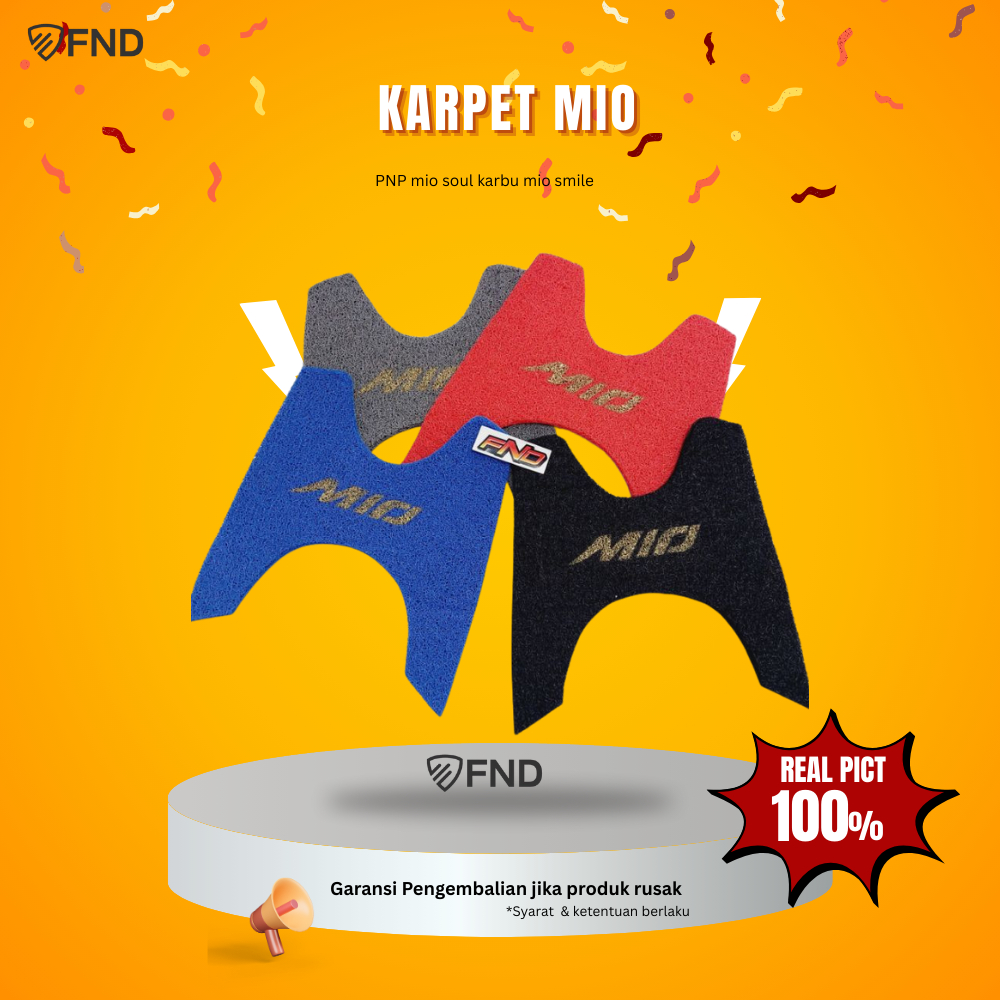 Karpet Serabut Motor Mio atau alas pijakan kaki motor mio Smile Sporty