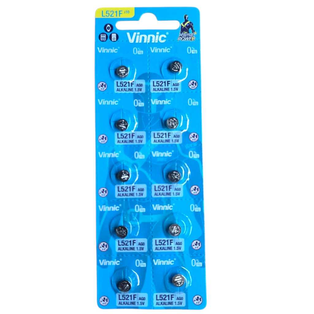 ( LEMBARAN ) batre VINNIC L 521 F / 384 / AG0 /379 / L521F  baterai jam tangan battery original