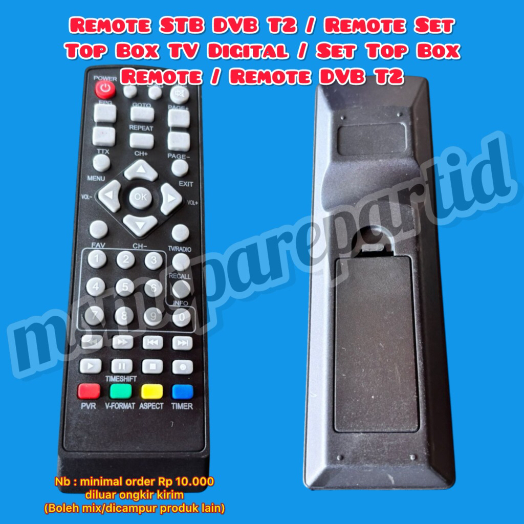 Remote STB DVB T2 / Remote Set Top Box TV Digital / Set Top Box Remote / Remote DVB T2
