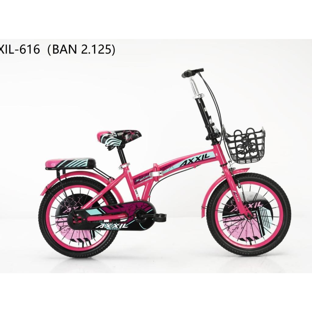 Sepeda Lipat Anak 16 Inch 18 Inch Cowok Cewek PROMO MURAH Portable Praktis