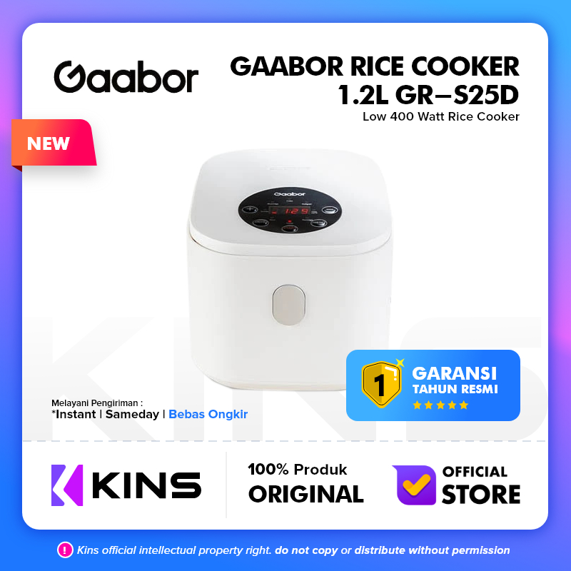 Gaabor Rice Cooker 400W 1.2L GRS25D