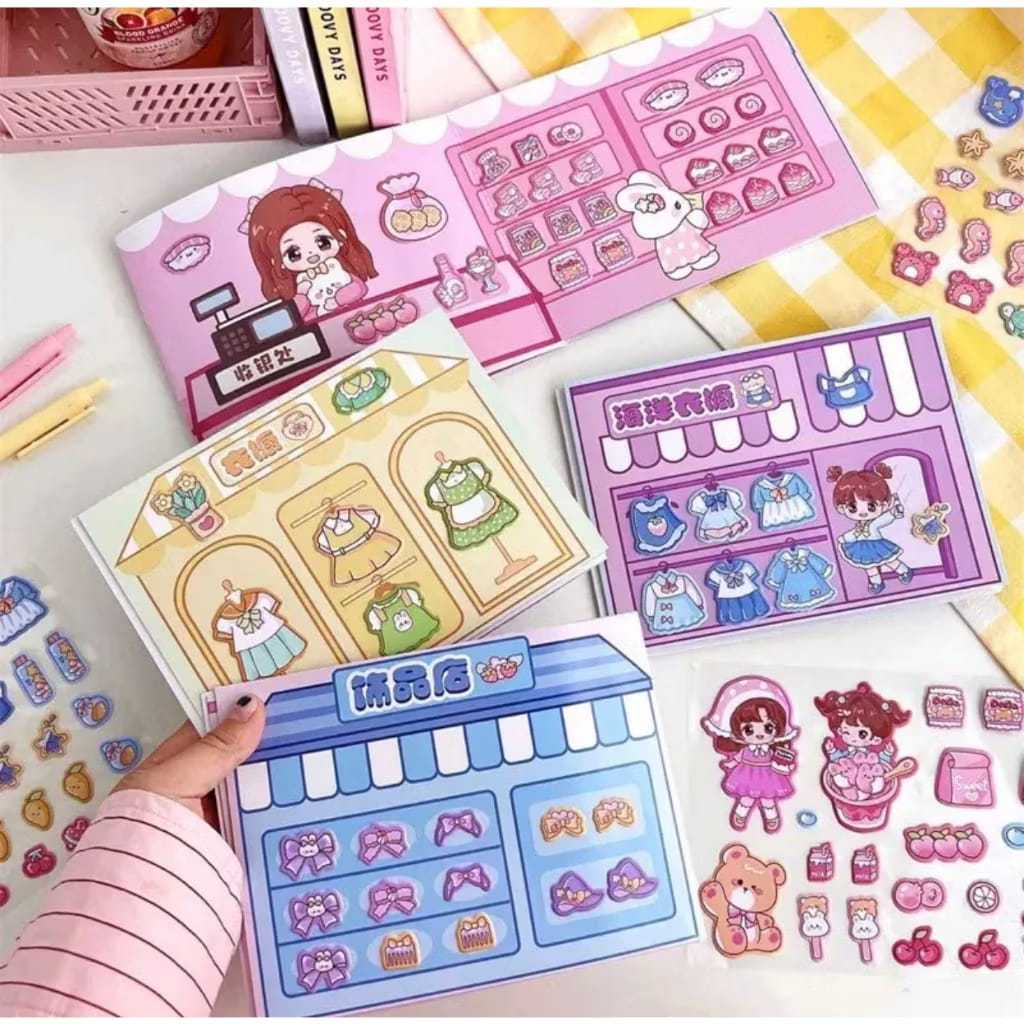 

Buku Sticker Timbul DIY Landscape Sticker Home Rumah Aqiao Lucu Stiker Ruangan