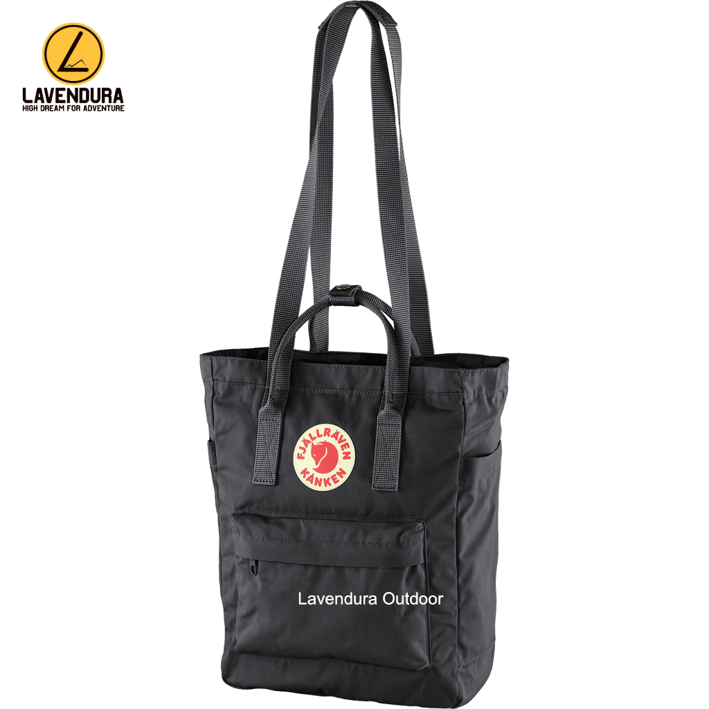 Fjallraven Kanken Totepack Black Daypack Kanken Totepack Original Tas Fjallraven Kanken Tas Punggung