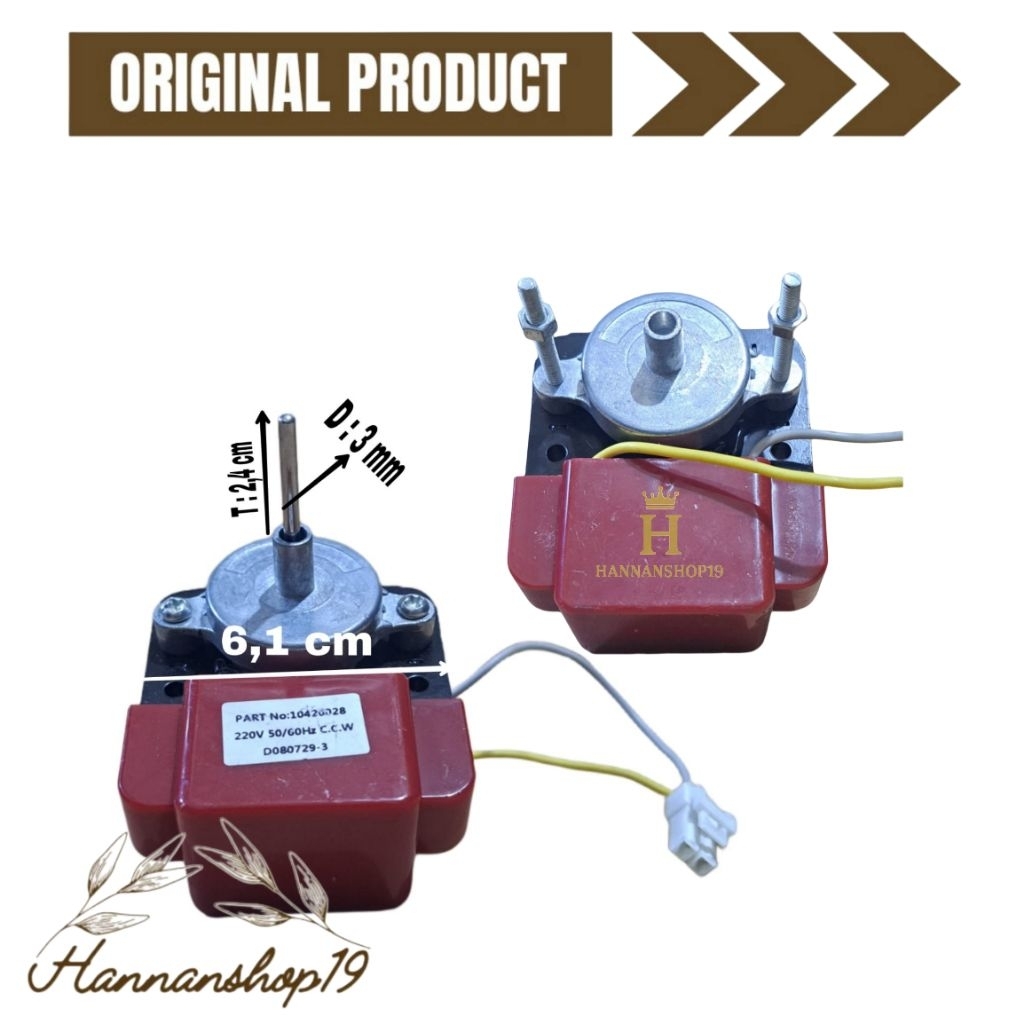 Motor fan kulkas Polytron / Dinamo fan kulkas Polytron / Motor kipas kulkas / Dinamo kipas kulkas
