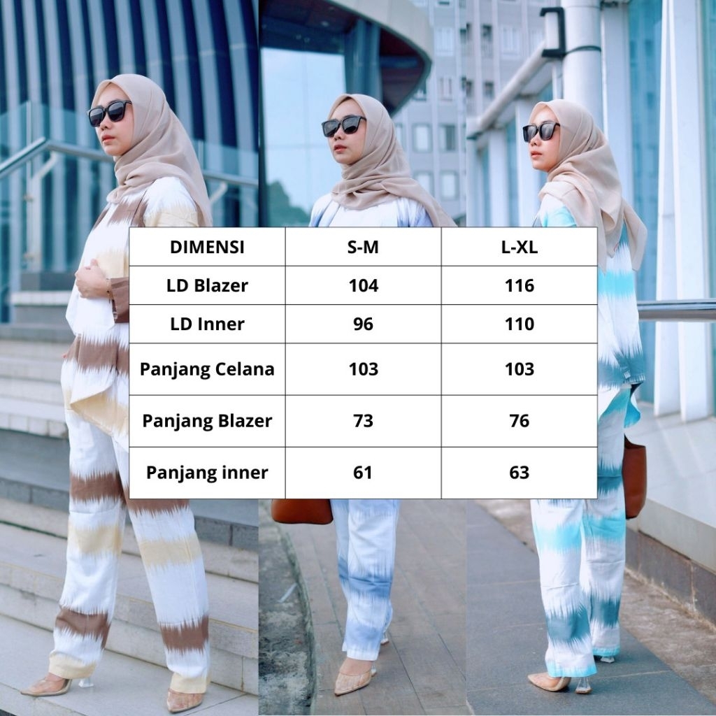 set pants zs09 3 in 1 by zayda