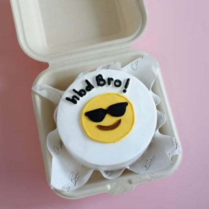 Bento Cake Emo Cool / Korean Cake Fresh Cream Cake - Kue Ulang Tahun