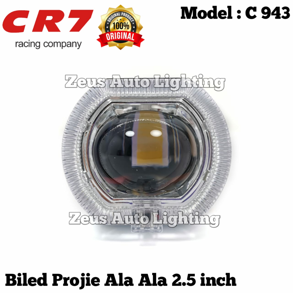 C943 CR7 - Projie Biled Ala Ala Mini 2.5 INCH Cut Off  D2 D3 Jauh Dekat 30watt Plus Devil Waterproof