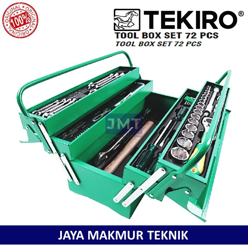 TEKIRO Tool Box Set 72 Pcs Tool Box Tekiro 72Pcs Original Tekiro