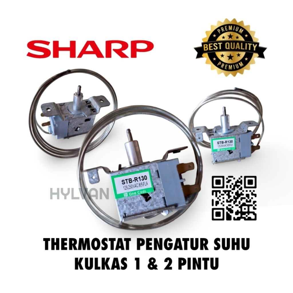 THERMOSTAT | TERMOSTAT PENGATUR SUHU KULKAS 1 & 2 PINTU  SHARP
