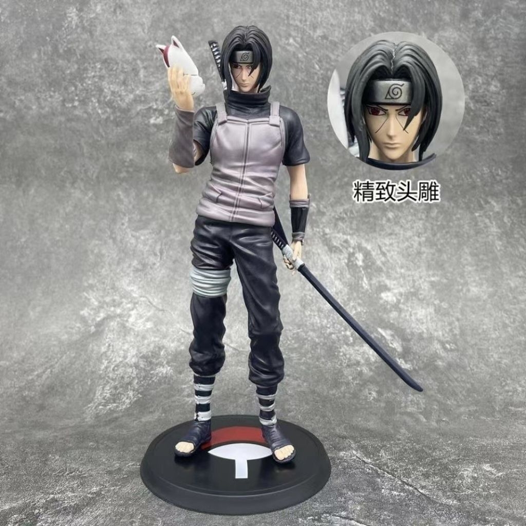 Action figure naruto shippuden 30cm Itachi uchiha anbu mainan miniatur anime
