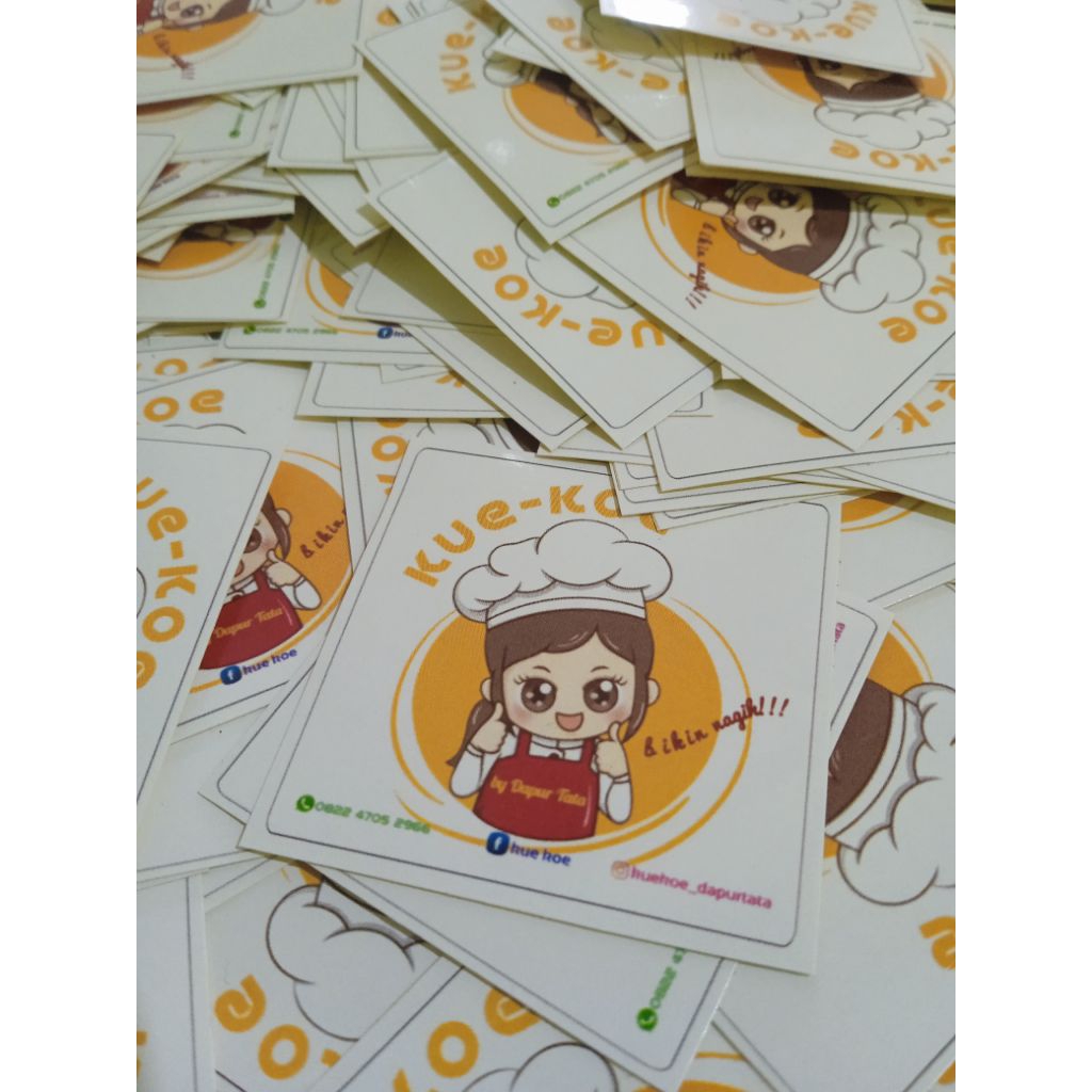 

(SEHARI JADI) STIKER LABEL BISA CUSTOM SIZE 4X4