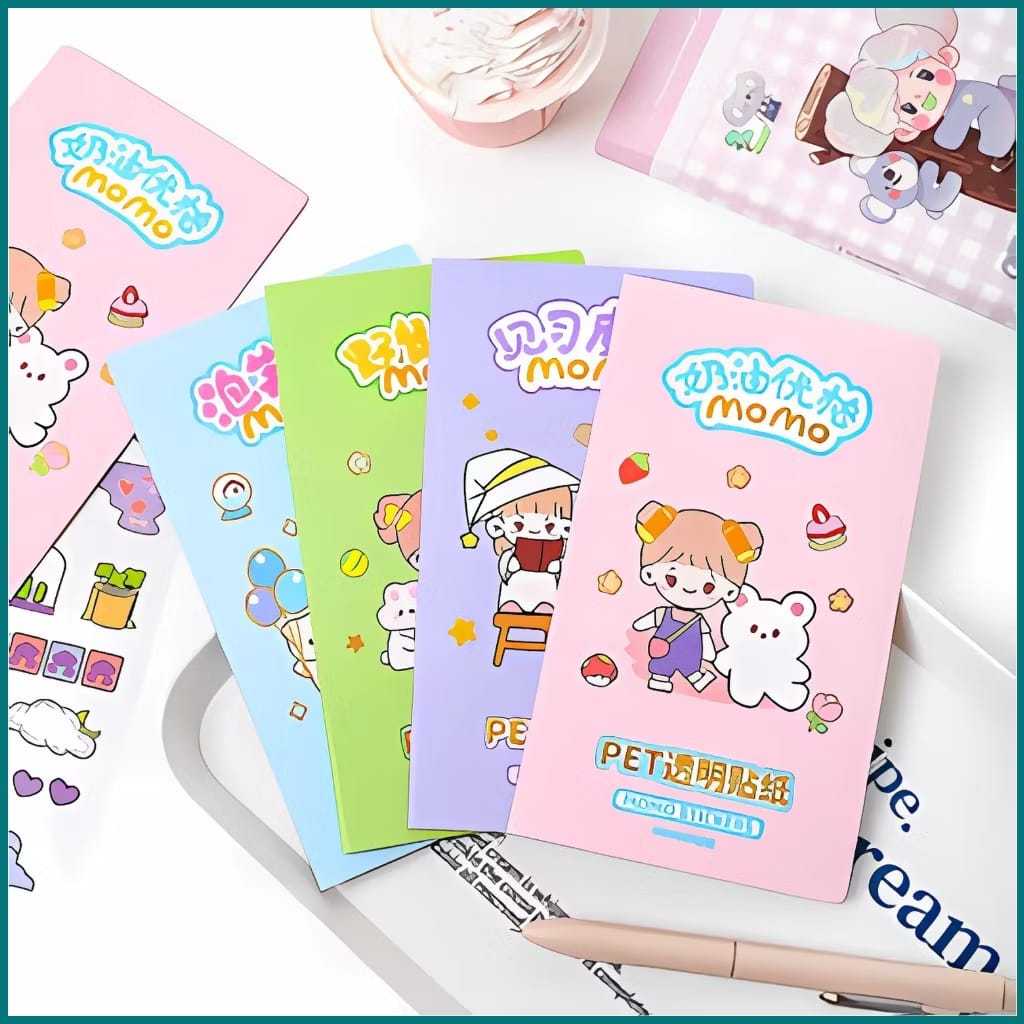 

Stiker Transparan Scrapbook Korea Momo Simple Amplop Cute (SMARTTHINK_ACC)