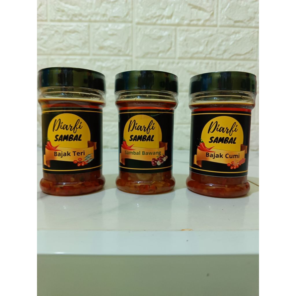 

Paket Sambal 3 Varian. Sambal pedas mantab, praktis langsung santap. Dengan 3 rasa berbeda. Sambal Cumi, Sambal Teri, Sambal Bawang