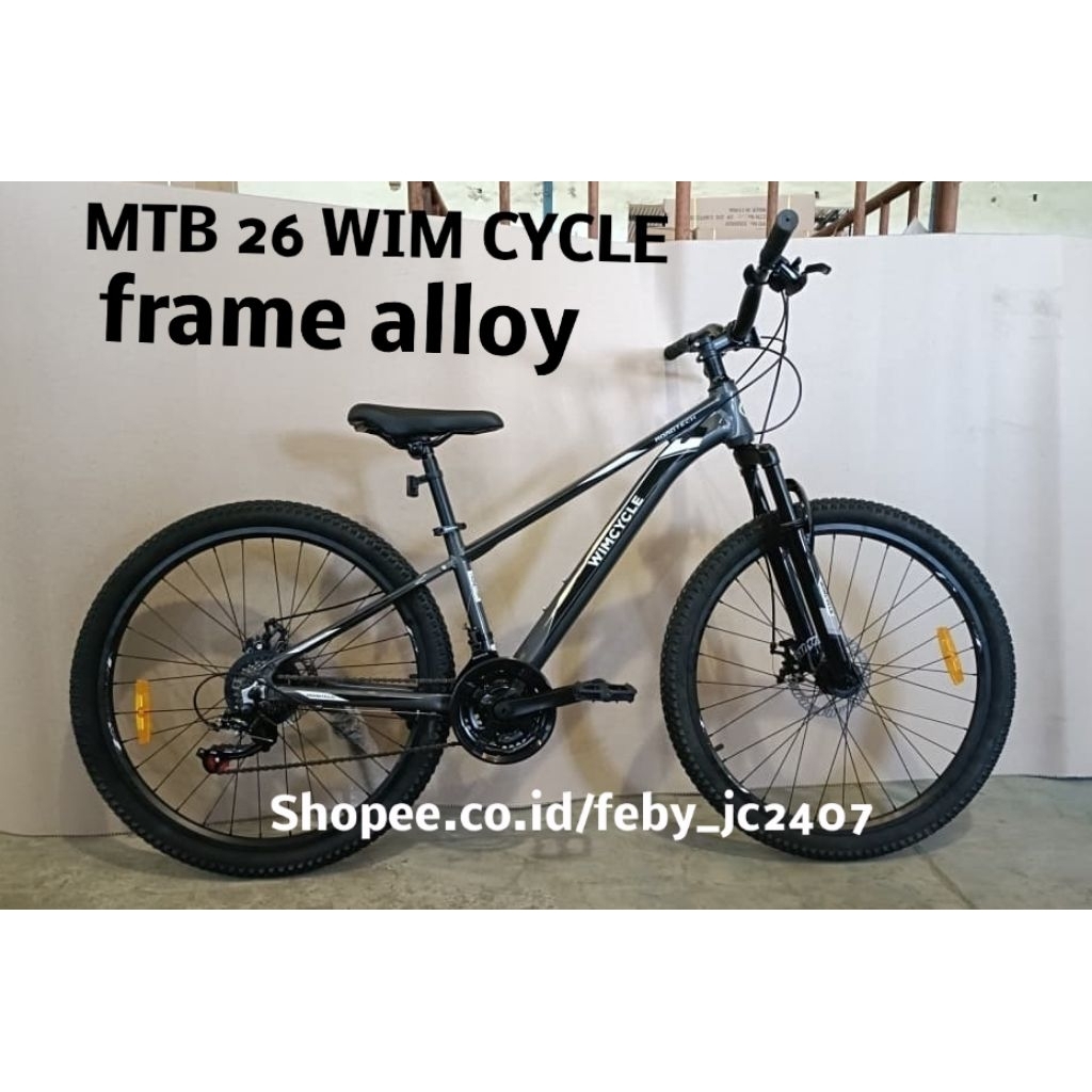 sepeda gunung mtb wim  CYCLE wimcycle road tech  frame alloy 26 inch