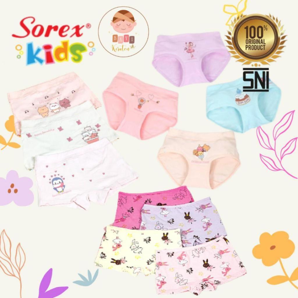 SOREX KIDS Celana Dalam Anak Perempuan BOXER Segitiga CD  Girl Super Soft Remaja Wanita Hot Pant