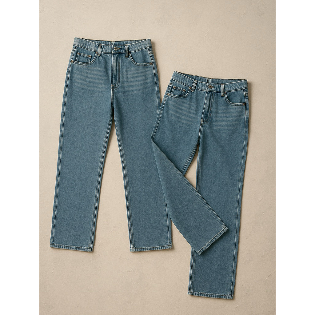 Celana Jeans Pria Straight Cut Biru Size 33