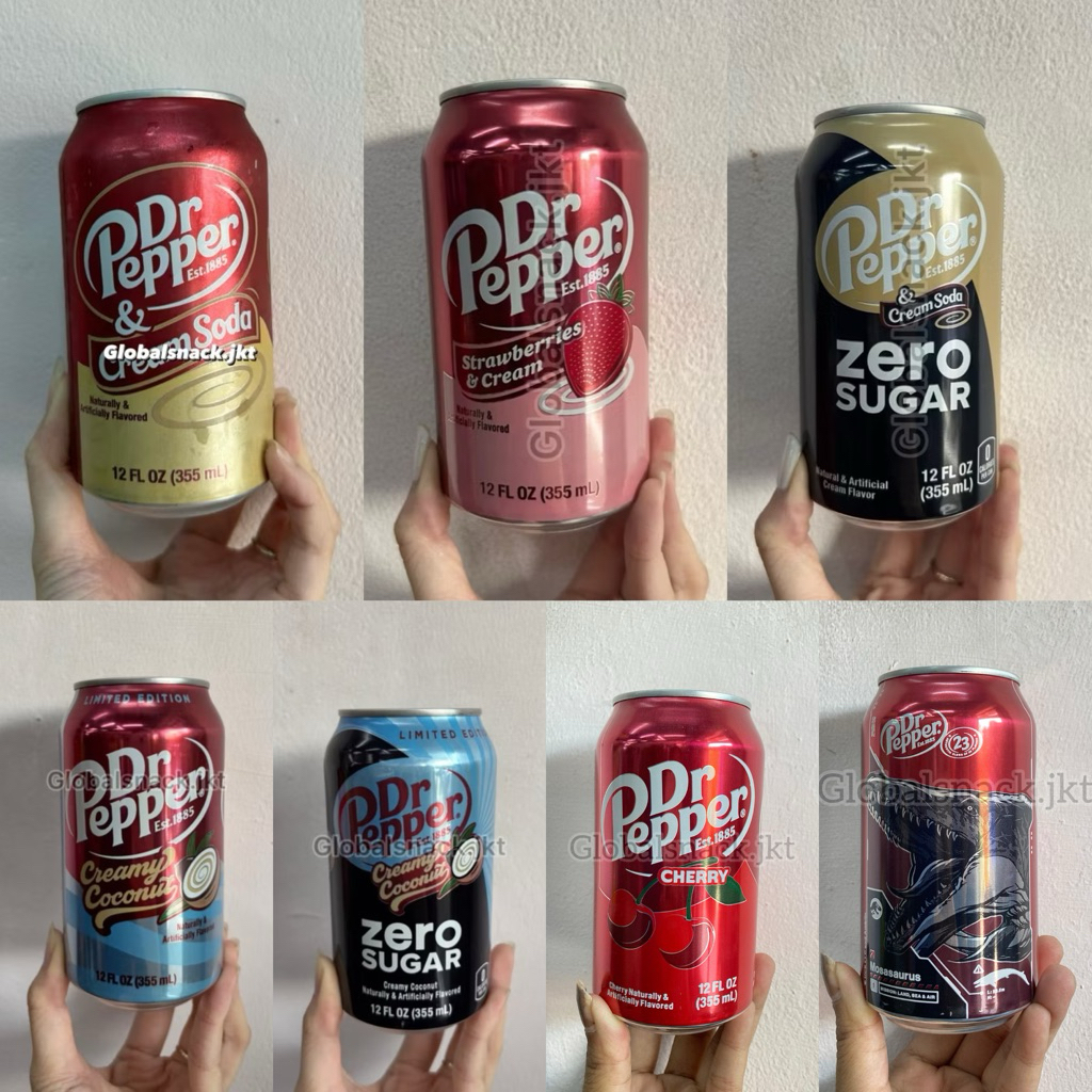

DR PEPPER ORIGINAL / CHERRY / CREAM SODA / STRAWBERRY
