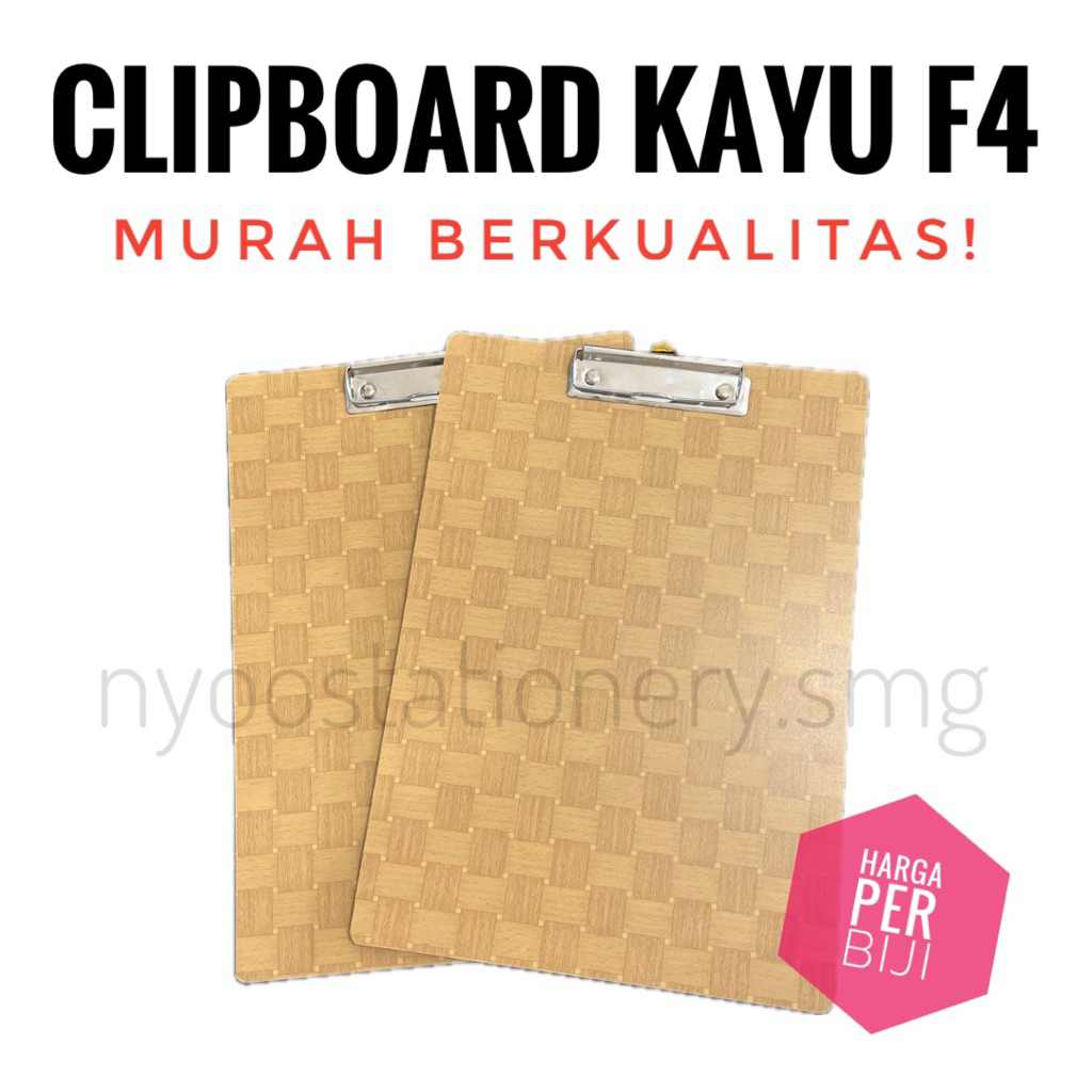 

CLIPBOARD PAPAN UJIAN KAYU TRIPLEK F4 FOLIO ENTER