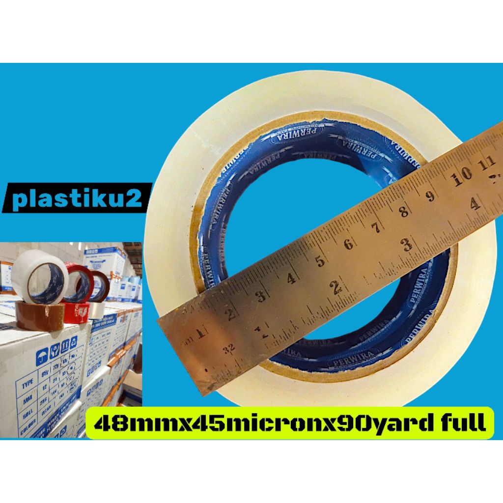 

lakban bening perwira tape 48mmx90yard full