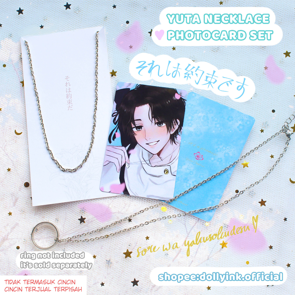 [READY INTL]YUTA NECKLACE PHOTOCARD SET BY DOLLYINK.OFFICIAL/YUTA OKKOTSU/JUJUTSU KAISEN/Photocard J