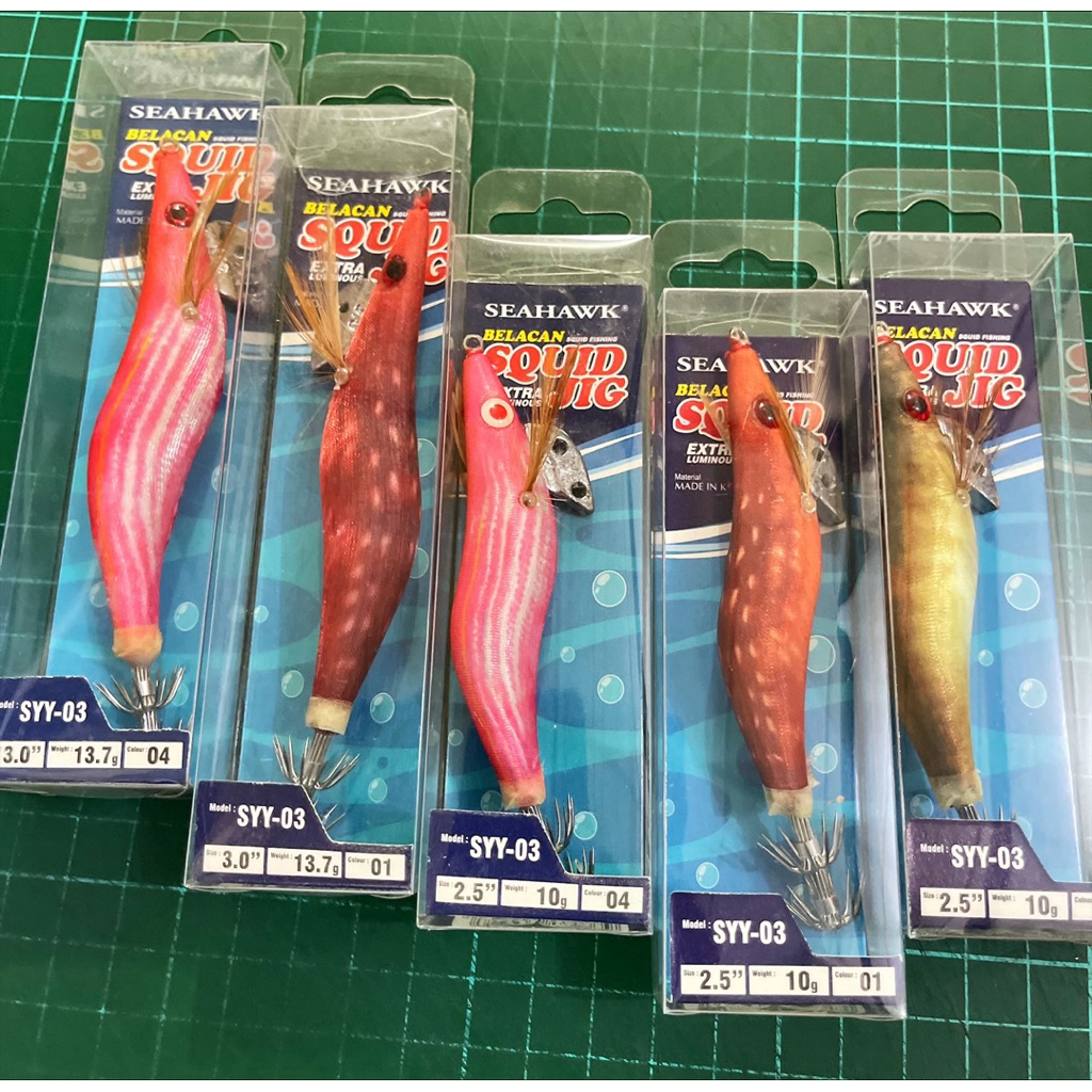 Umpan Cumi Squid Jig Seahawk Belacan