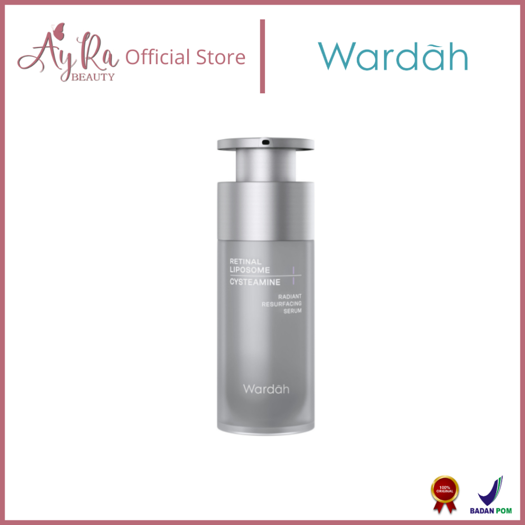 AyRa Beauty - Wardah Radiant Resurfacing Retinal Cysteamine Serum 30 ml - Serum Essens Kulit Pencera